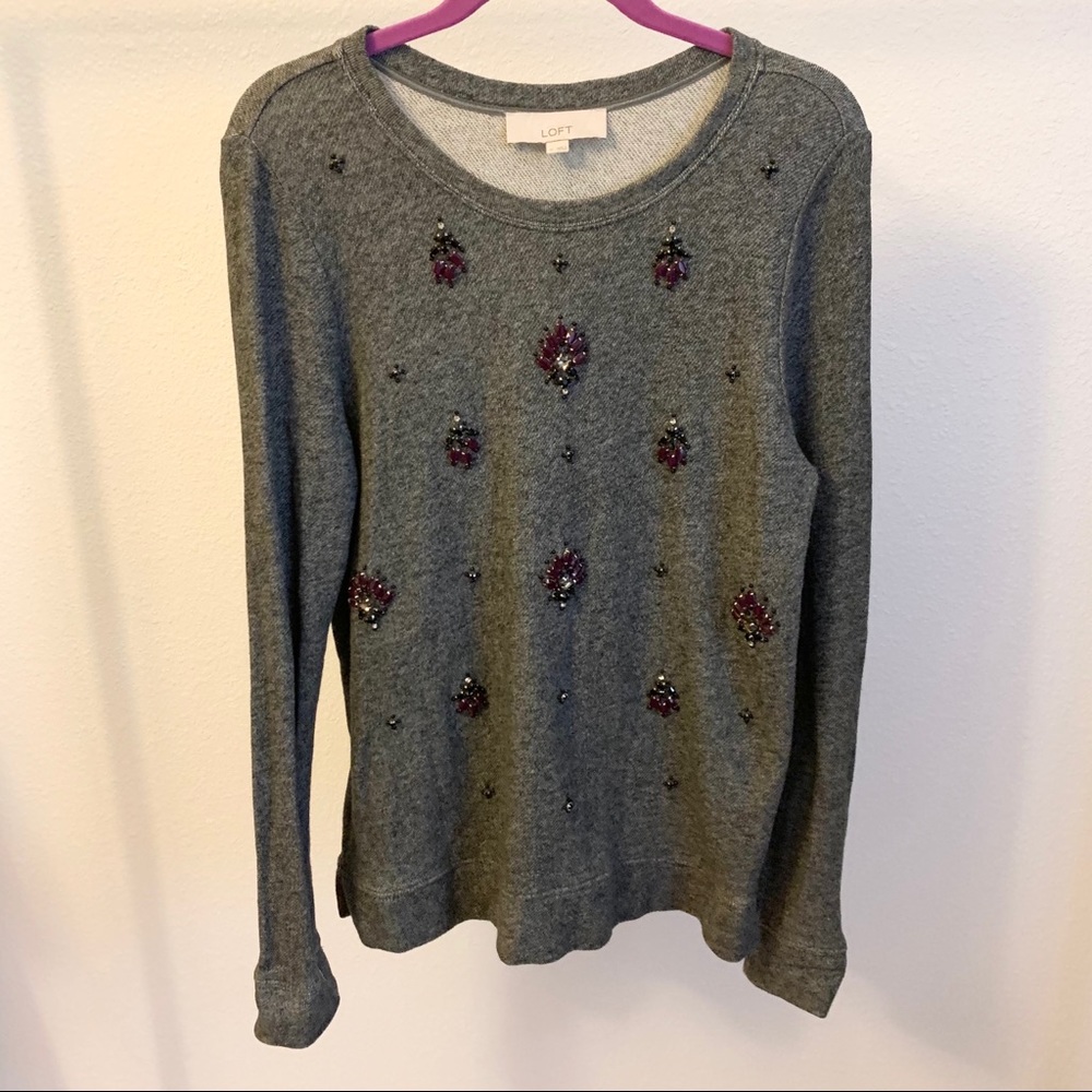 LOFT Sweater with beading - Picture 2 of 7